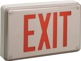 Extreme Cast-Aluminum Vandal-Resistant Exit Sign Red