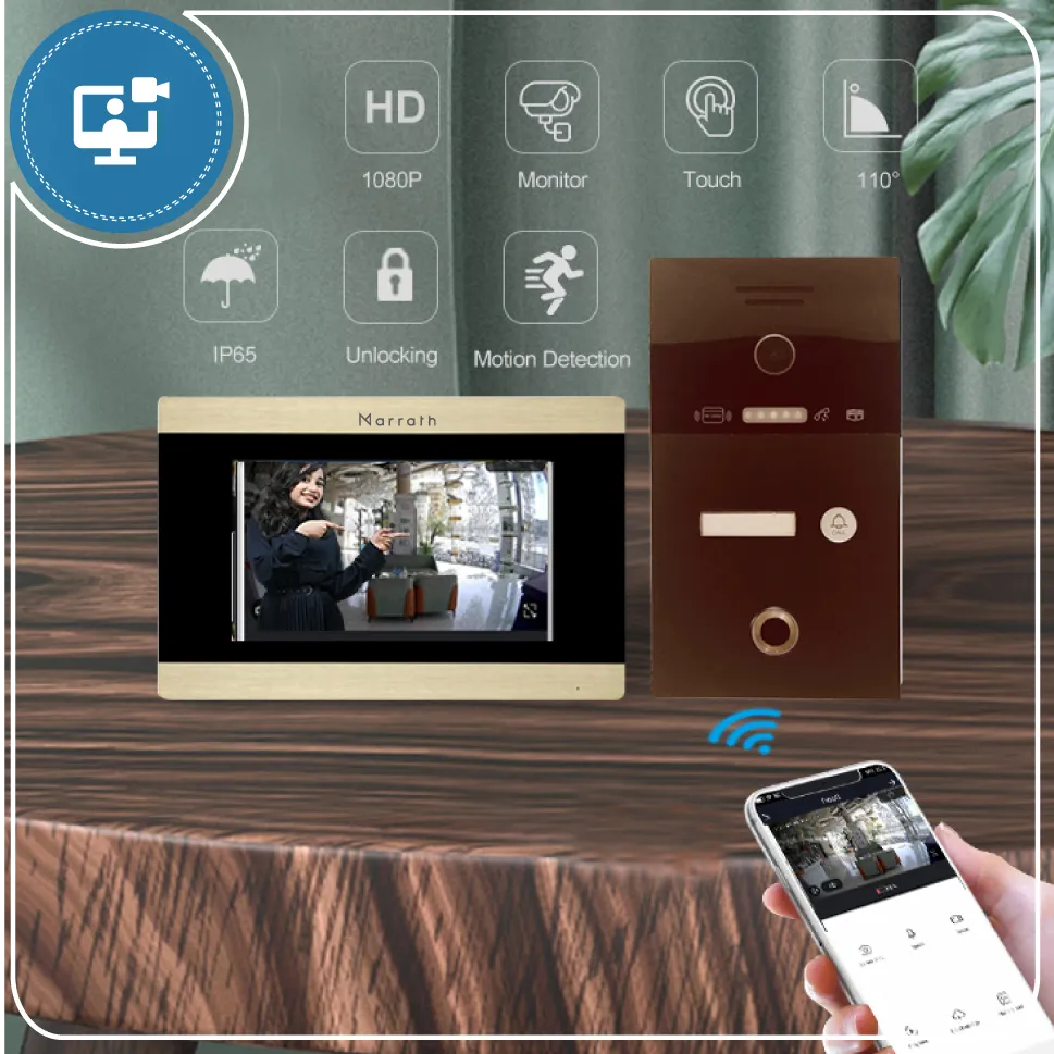 Smart Wi-Fi Video Intercom with Gate Unlock.